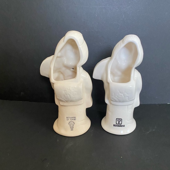 VTG Benihana Japanese Kimono Geisha Girl Porcelain Planters / Figurines/ Vases - Picture 2 of 14